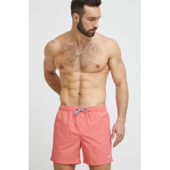 Pepe Jeans pantaloni scurti de baie Fletcher culoarea portocaliu de firma original