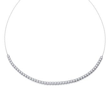 Colier din argint Sparkling Choker Tennis