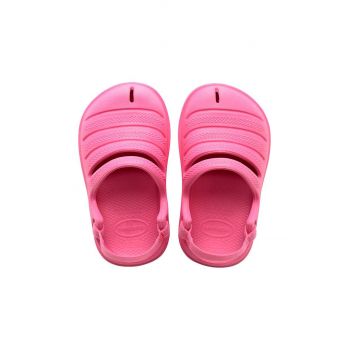 Havaianas sandale copii CLOG culoarea roz de firma originale