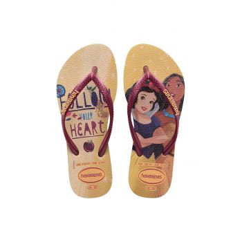 Havaianas slapi copii SLIM PRINCESS culoarea bej ieftini