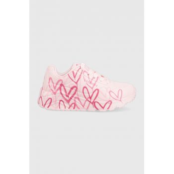 Skechers sneakers pentru copii culoarea roz