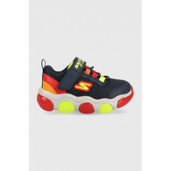 Skechers sneakers pentru copii Mighty Glow culoarea albastru marin