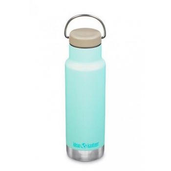 Termos din otel inoxidabil Klean Kanteen cu capac ermetic Classic Narrow Blue Tint 355 ml de firma original