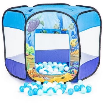 Cort de Joaca Ecotoys cu 100 de Bile, Ocean