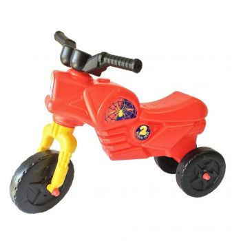 Tricicleta de echilibru pentru copii, Burak Toys, fara pedale, design ergonomic de la 2 ani pana la 20 kg, dimensiune 60 x 45 x 25 cm, Rosu