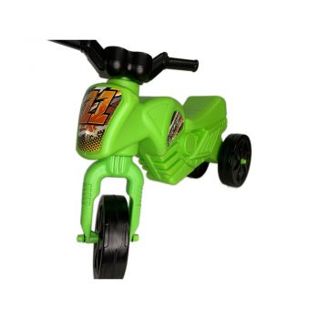 Tricicleta de echilibru pentru copii, Burak Toys, fara pedale, design ergonomic de la 2 ani pana la 20 kg, dimensiune 60 x 45 x 25cm, Verde