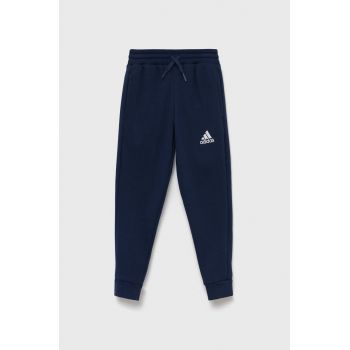 adidas Performance pantaloni copii H57526 culoarea albastru marin, neted