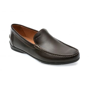 Mocasini GEOX maro, U32Q3A, din piele naturala
