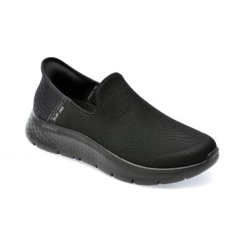 Pantofi SKECHERS negri, GO WALK FLEX, din material textil