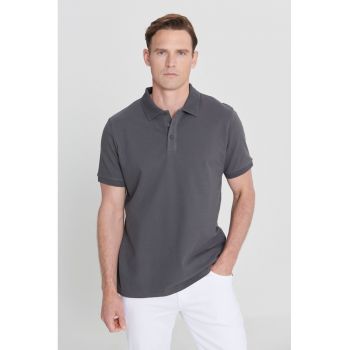 Tricou polo slim fit de bumbac