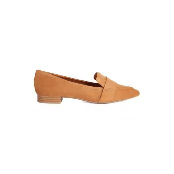 Pantofi loafer de piele intoarsa