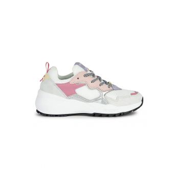 Pantofi sport colorblock cu insertii de piele intoarsa
