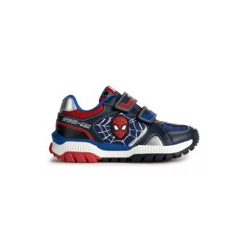 Pantofi sport cu velcro si Spider Man