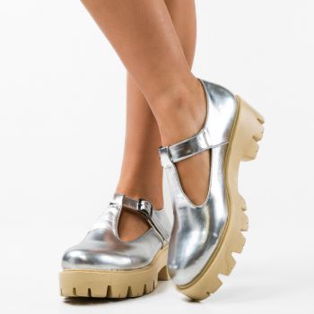 Pantofi Casual Lybon Argintii