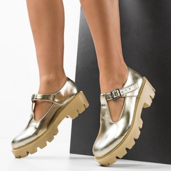 Pantofi Casual Lybon Aurii la reducere