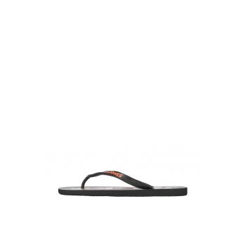 Papuci flip-flop cu logo in relief
