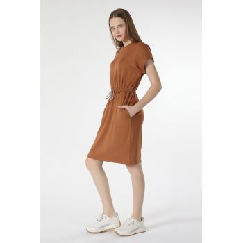 Rochie-tricou cu buzunare laterale