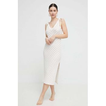 Abercrombie & Fitch rochie de plaja culoarea bej