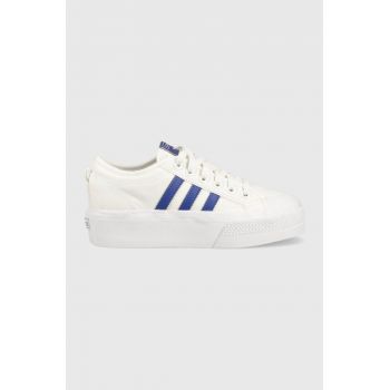 adidas Originals tenisi femei, culoarea alb