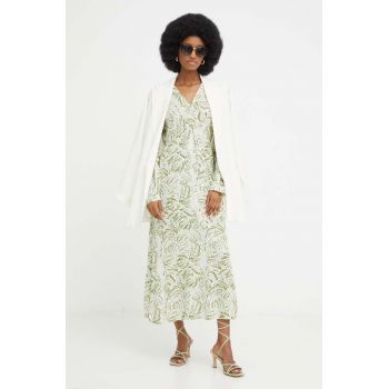 Answear Lab rochie culoarea verde, maxi, drept