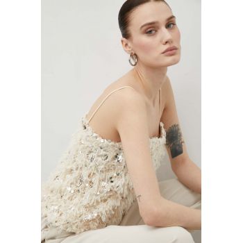 Bruuns Bazaar top femei, culoarea bej