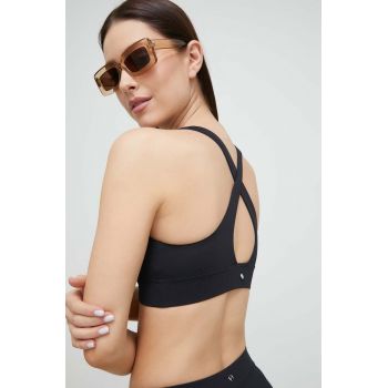 Casall sutien de baie culoarea negru, cupa moale