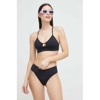 Casall sutien de baie culoarea negru, cupa usor rigidizata