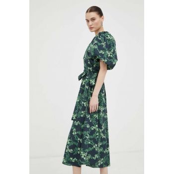 Gestuz rochie midi, evazati