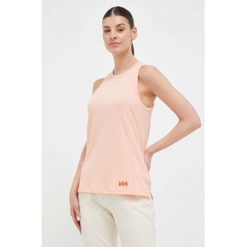 Helly Hansen top sport Solen femei, culoarea portocaliu de firma original