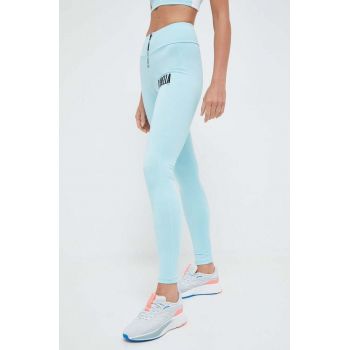 LaBellaMafia leggins de antrenament Acqua cu imprimeu