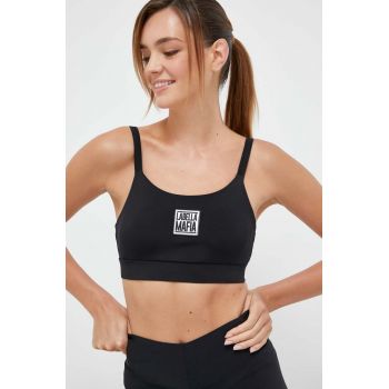 LaBellaMafia top și pantaloni scurți de antrenament Waves culoarea negru