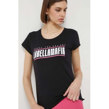 LaBellaMafia tricou din bumbac culoarea negru