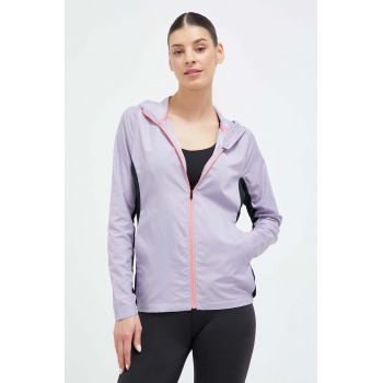 Mizuno jachetă de alergare Alpha culoarea violet ieftina