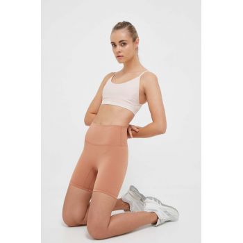 Reebok sutien sport Lux culoarea bej, neted