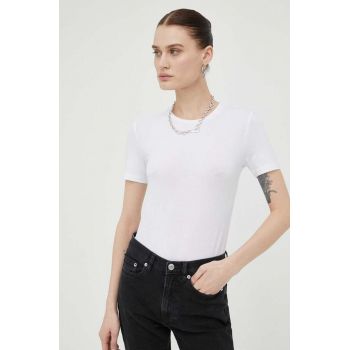 Samsoe Samsoe tricou femei, culoarea alb