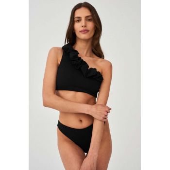 Undress Code sutien de baie Birth of Venus culoarea negru, cupa moale