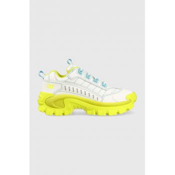 Caterpillar sneakers din piele INTRUDER SUPERCHARGED culoarea alb, P111203