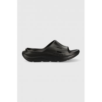 Hoka  papuci ORA Recovery Slide 3 bărbați, culoarea negru 1135061-CSAA