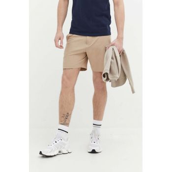 Hollister Co. pantaloni scurti barbati, culoarea bej ieftini