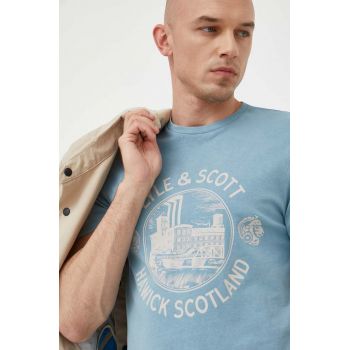 Lyle & Scott tricou din bumbac cu imprimeu