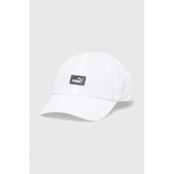 Puma șapcă de baseball din bumbac culoarea alb, cu imprimeu 2366901 ieftina