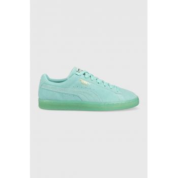 Puma sneakers din piele intoarsă Suede Classic XXI culoarea turcoaz