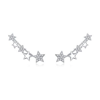 Cercei din argint Shiny Stud Star