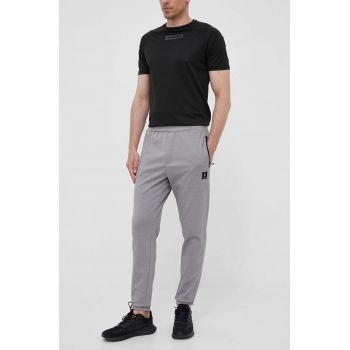Hummel pantaloni de trening Interval culoarea gri, neted de firma originali