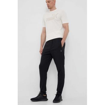 Hummel pantaloni de trening Interval culoarea negru, neted ieftini