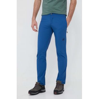 Mammut pantaloni de exterior Runbold Light culoarea albastru marin de firma originali
