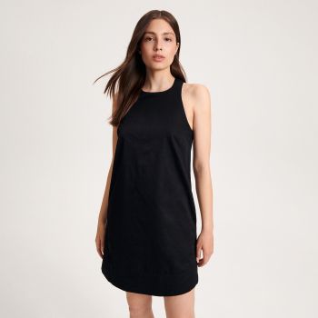 Reserved - Rochie din bumbac - Negru