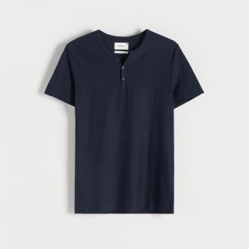 Reserved - Tricou slim fit - Bleumarin