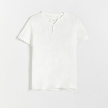 Reserved - Tricou slim fit - Ivory