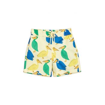 Mini Rodini pantaloni scurti de baie copii culoarea galben